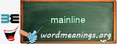 WordMeaning blackboard for mainline